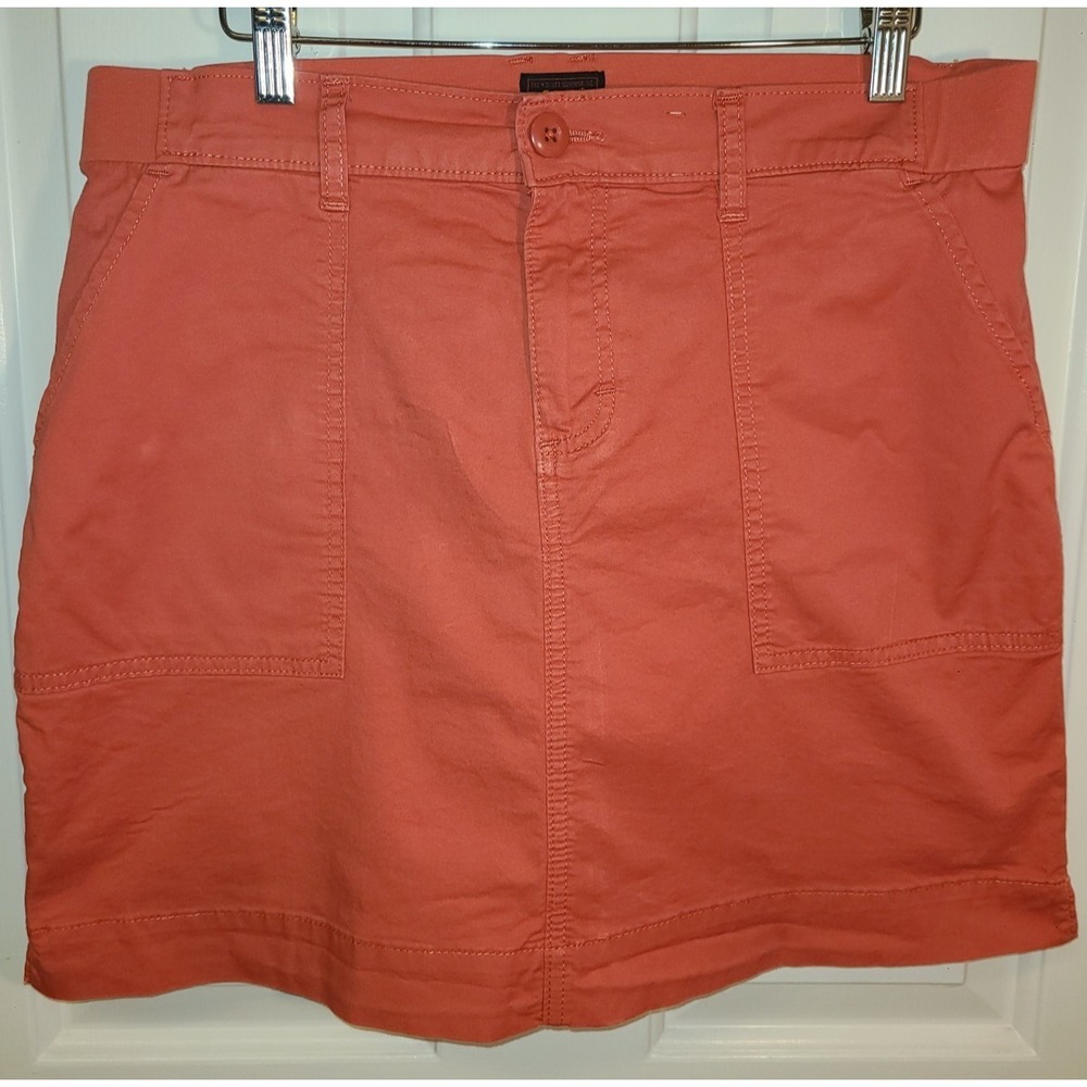 Lee Midrise‎ Active Skirt Skort Size 10 Orange Casual Everyday Wear Undershorts